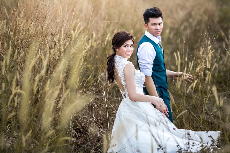 Wedding Couple in Forest